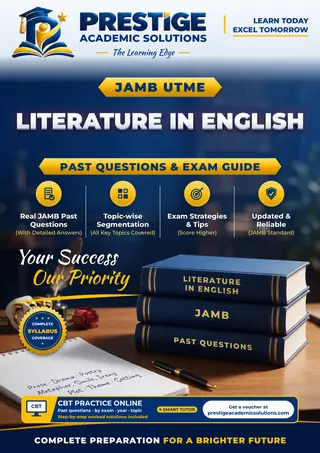Literature in English — JAMB UTME Series book cover